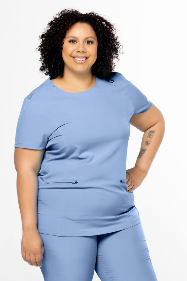 CSCRUBS COMFORT COLLECTION ROUNDED NECK TOP | COMFORT WT1